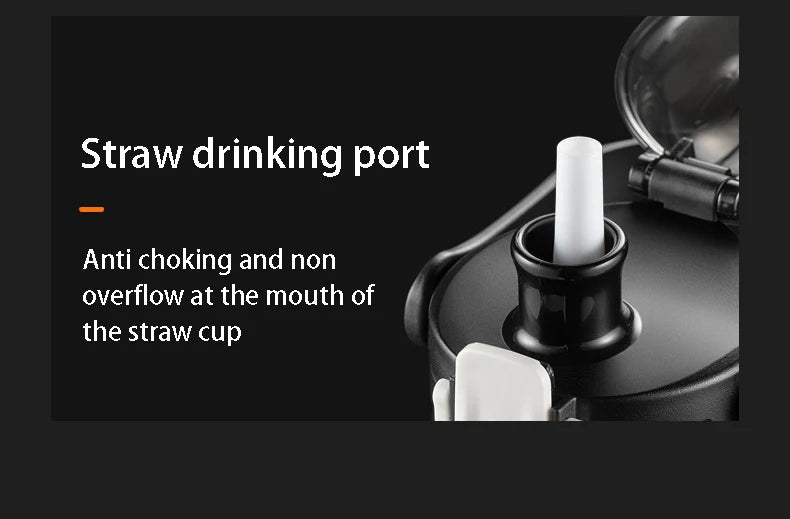 2L Tumbler Thermo Bottle Large Capacity With Straw Stainless Steel Thermal Water Bottle Cold and Hot Thermo Cup Vacuum Flask Gym